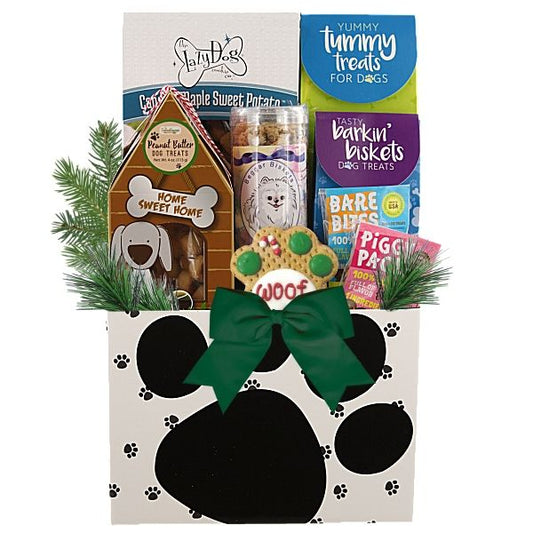 Holiday Sophisticated Dog Gift Basket