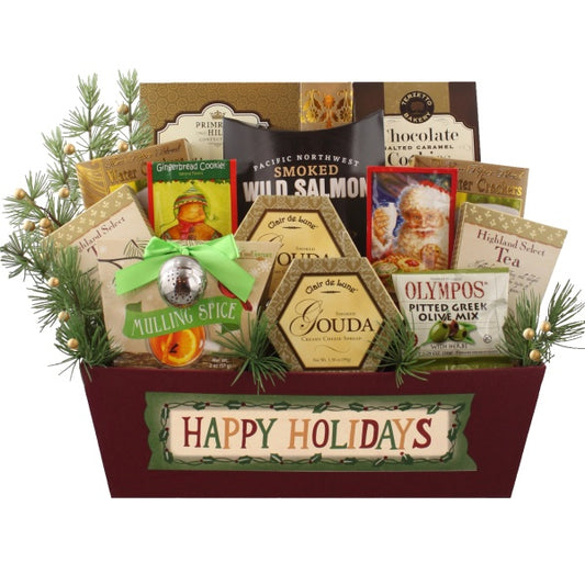 Holiday Greetings Gift Basket