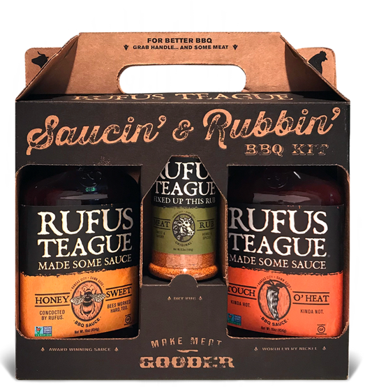 Rufus Teague BBQ Gift Set: Sauces & Rubs for Grilling Masters