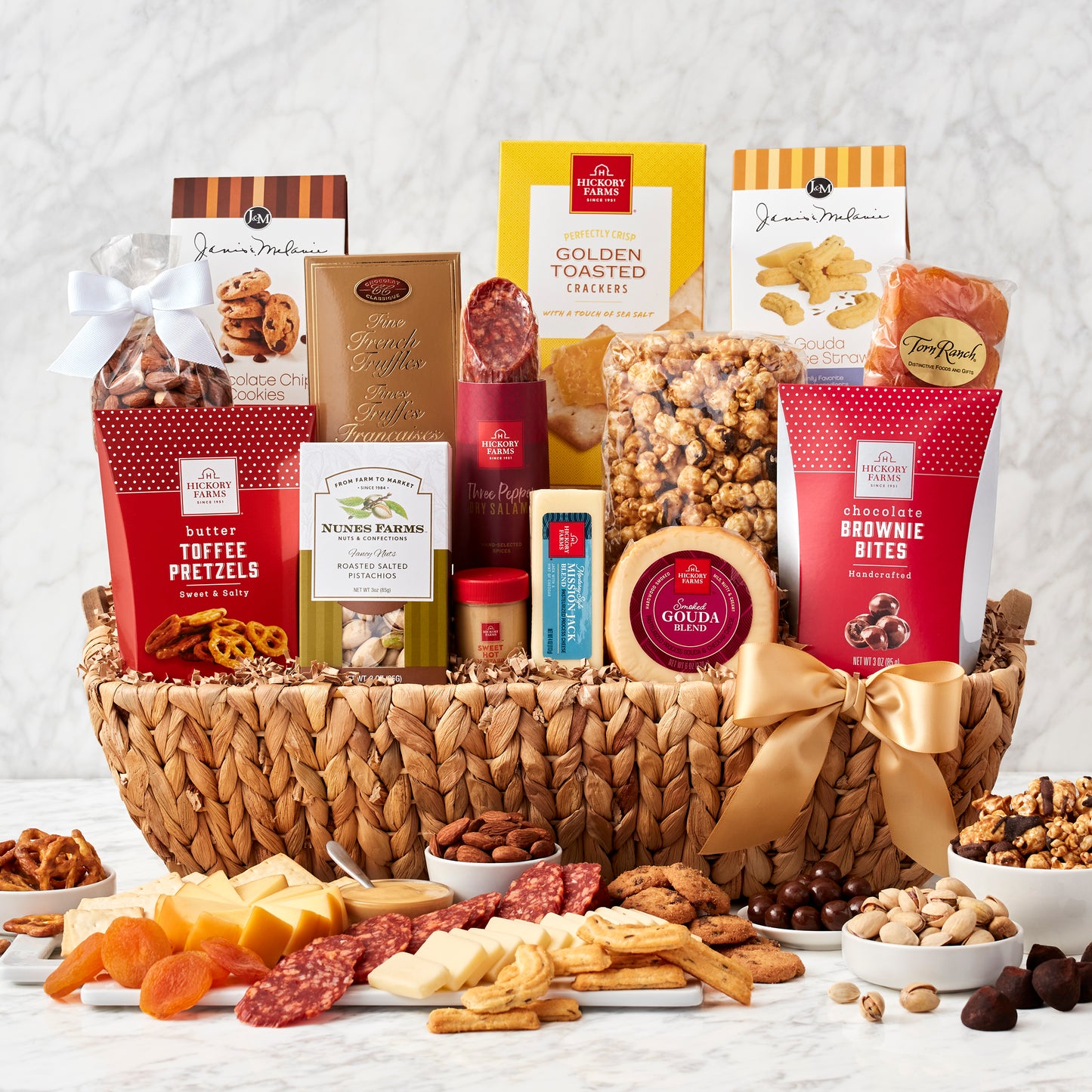Gourmet Temptations: Sweet & Savory Gift Basket