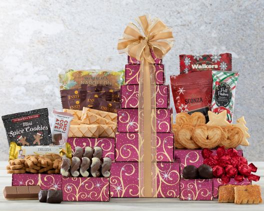 Deluxe Chocolate and Cookie Gift Tower