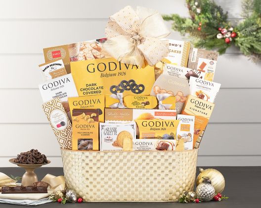 Deluxe Godiva and Sweets Gift Basket