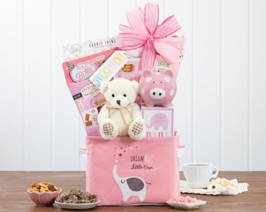 Oh Baby - Pink Gift Basket
