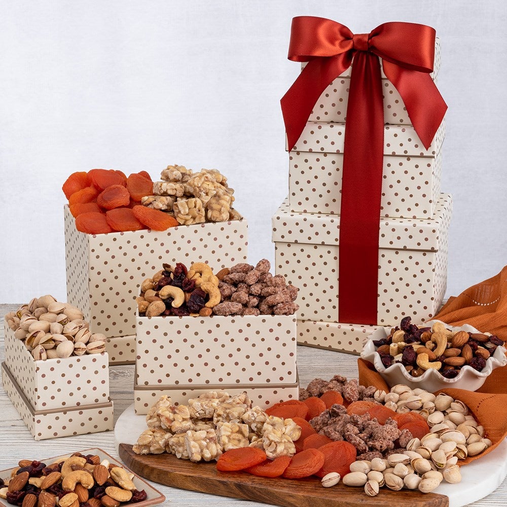 Autumn Mixed Nuts Gift Tower