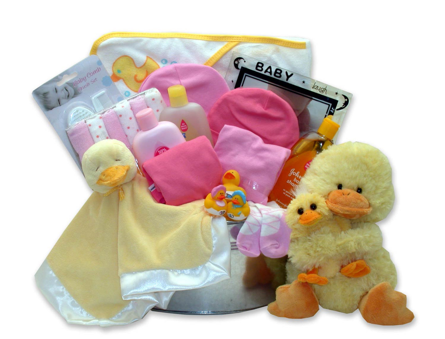 Bath Time Baby New Baby Basket-Pink (Lg)