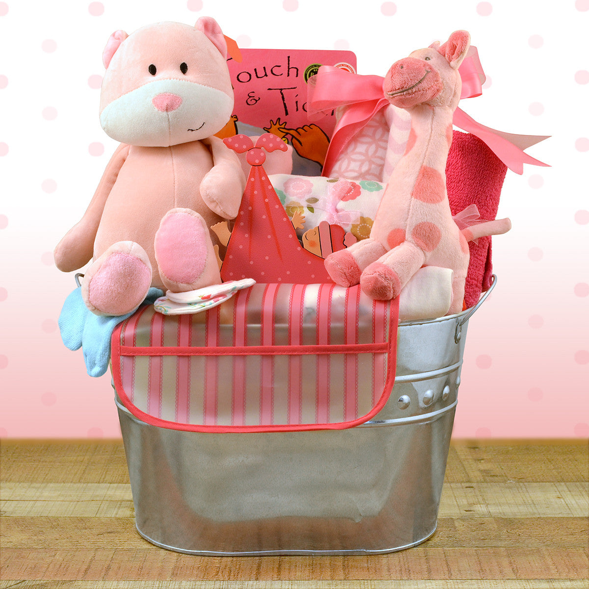 Welcome Home: Baby Girl Gift Basket
