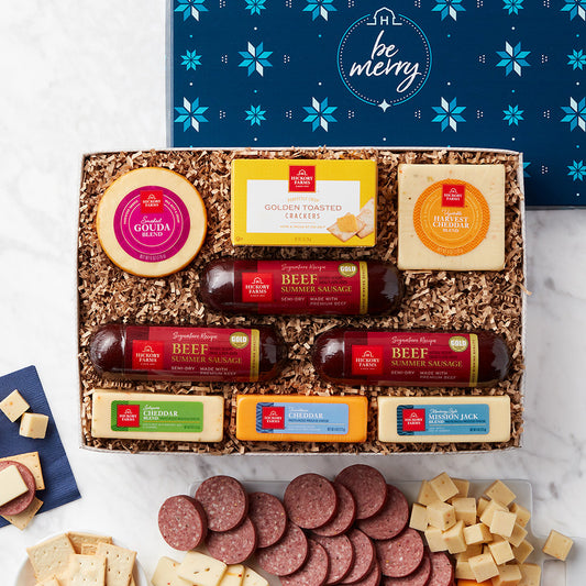 Be Merry: Holiday Sausage & Cheese Gift Box