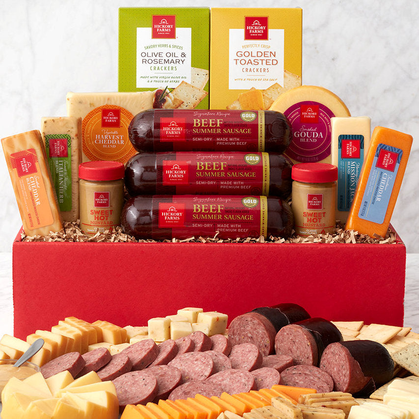 Party Favorites: Gourmet Cheese & Meat Gift Box