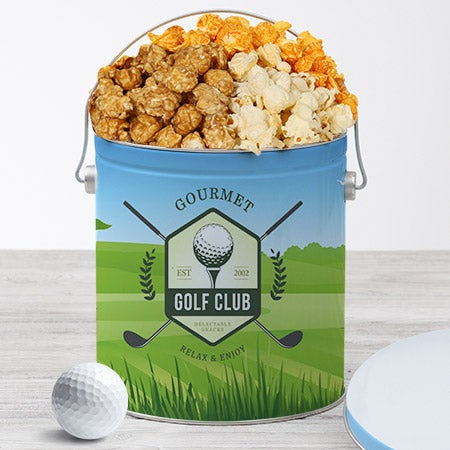 Golf Popcorn Tin - People's Choice 1 Gallon