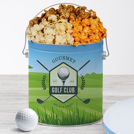 Golf Popcorn Tin - Traditional 1 Gallon