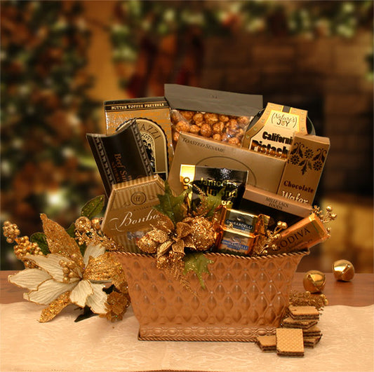 Golden Gatherings Holiday Gift Basket