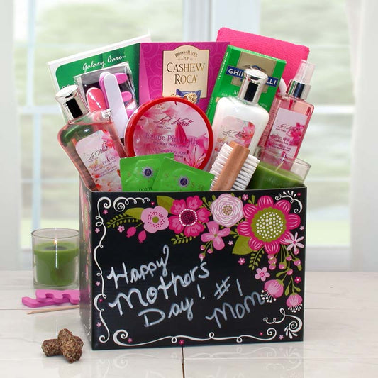 Happy Mothers Day Spa Gift Box w/ Exotic Lily