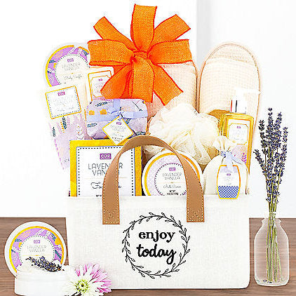 Enjoy Today: Lavender Vanilla Spa Gift Basket
