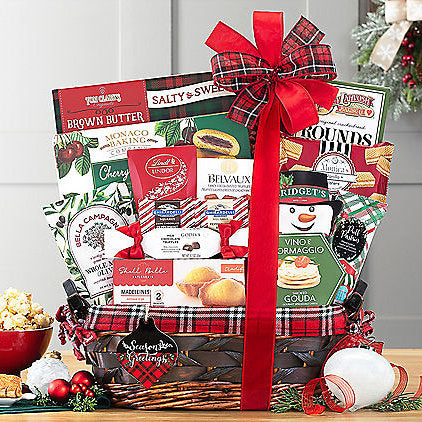 Season's Greetings: Christmas Holiday Gift Basket