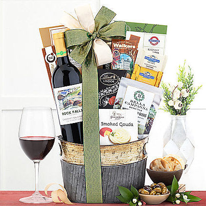 Rock Falls Vineyards Cabernet: Wine Gift Basket